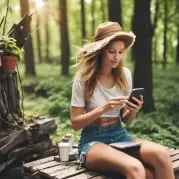 Person turning off a smartphone to start a digital detox